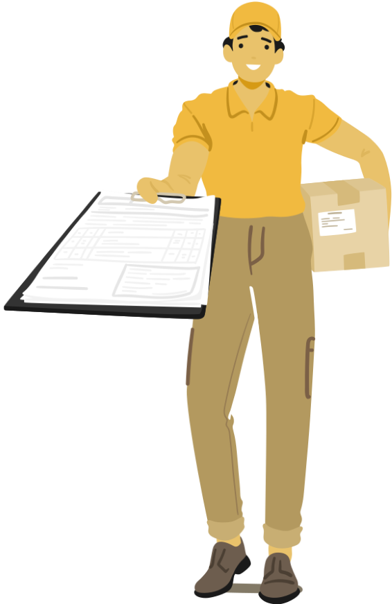 courier-character-with-parcel-presents-paper-for-signature